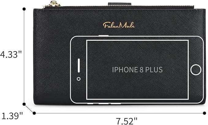 Wallets for Women Trifold Wristlet Wallets Large Capacity RFID Blocking Ladies Purse Credit Card Holder - Image 5