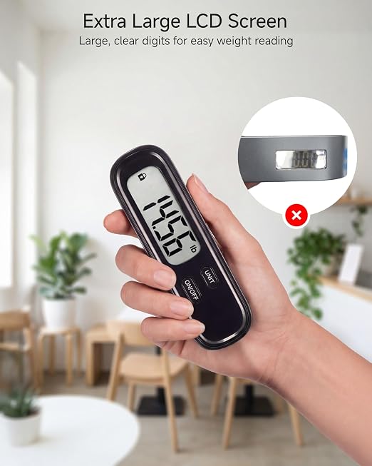 LUGGEX Luggage Scale, Suitcase Scale, Luggage Scale Travel Digital,1 Pack | Travel Scale with Large LCD Display, Portable & Battery Included - Image 2