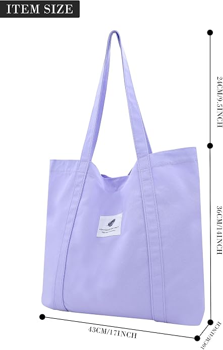 TeeYee Women Tote Bag Foldable Shoulder Bag for Travel Work | Solid Color Shopper,Lightweight & Portable,Wide & Reinforced Handles,Multi-Purpose Use,Soft & Sturdy,Machine Washable - Image 3