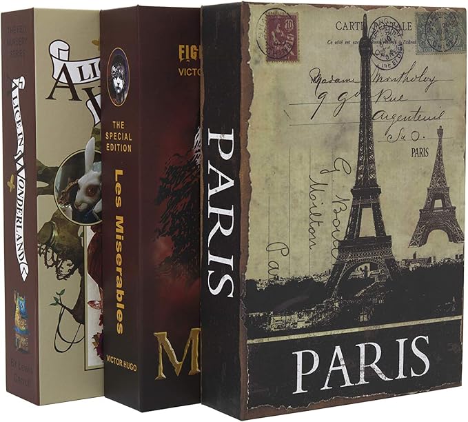 Real Paper Transfer Book Safe, Hollow with Secret Hidden Compartment, Combination Lock, 8.7"×6"×2" (Pride and Prejudice-Combination) - Image 6