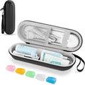 Toothbrush Travel Case for Oral B/Oral-B Pro 1000 1500 5000 7000 & Philips Sonicare 4100 1100 5300 5100 6100/iO Electric Toothbrush, Hard Protective Storage Bag (Black case with toothbrush cap) by TYSORETY
