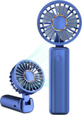 Portable Mini Fan, Handheld Fan, Small Desk Fans 180° Adjustable, 3-8 Hours Working Time, 3 Speeds, 1800mAh Battery Operated Fans USB Rechargeable for Indoor Outdoor Travel by Hssio