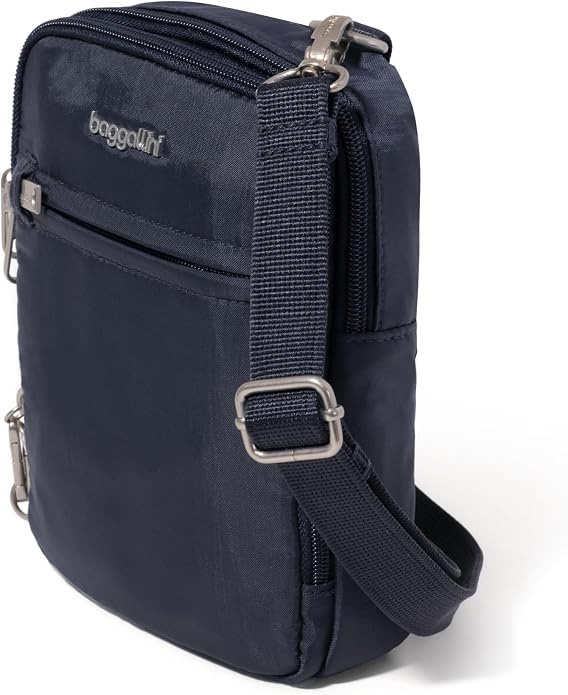 Baggallini Securtex® Anti-theft Mini Everything Crossbody Bag, 6.3"x8.25" Rfid, Locking Zippers & Cut-resistant Strap - Image 7