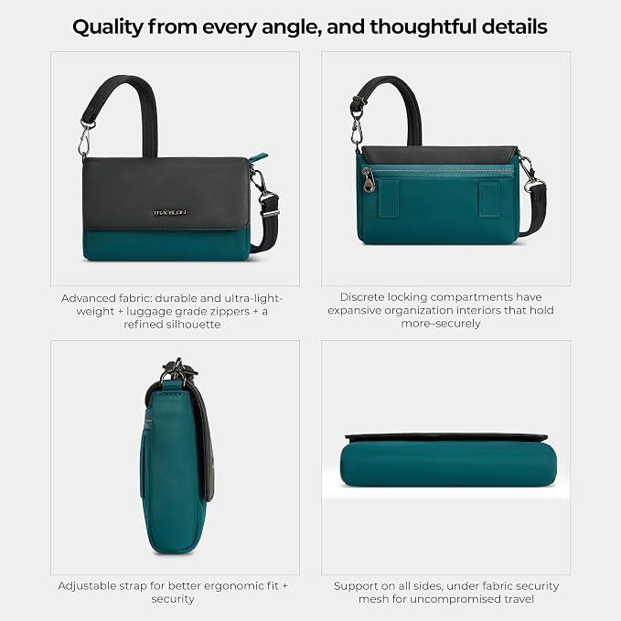 Travelon Anti-Theft Addison Convertible Crossbody/Belt Bag - Image 6