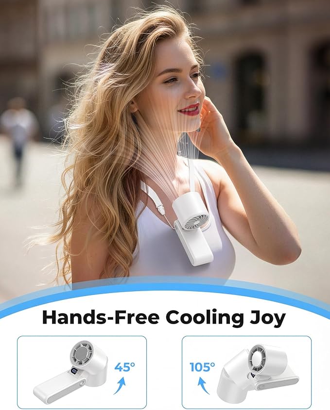 MORECORE Portable Handheld Fan with Ice Cooler, [Instant Chill to 50℉] Birthday Gifts for Men Mom Women Grandma Her Hot Flash, 5000mAh Cooling Fan, Camping Beach Cruise Travel Essentials 2026 - Image 6