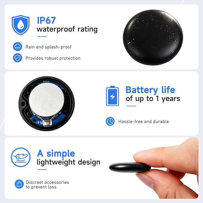 iTagpro GPS Tracker. Bluetooth Locator - Lightweight and Waterproof, Compatible with iOS and Android. Suitable for Locating Keys, Wallets, Pets, Travel, Children, and The Elderly. - Image 7
