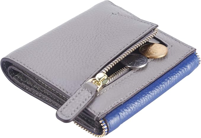 Ultra Thin Small Compact Leather Womens Girls Wallets RFID Blocking Credit Card Holder for Women - Image 3