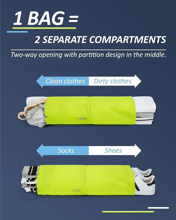 BAGSMART Compression Packing Cubes for Travel Essentials | 14 Set /6 Set /4 Set/2 Set, Lightweight, Durable - Image 4