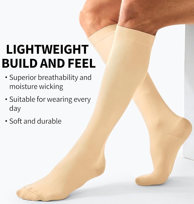 Compression Socks for Women & Men (3 pairs) - Best Support for Nurses, Running, Hiking, Recovery & Flight Socks - Image 5