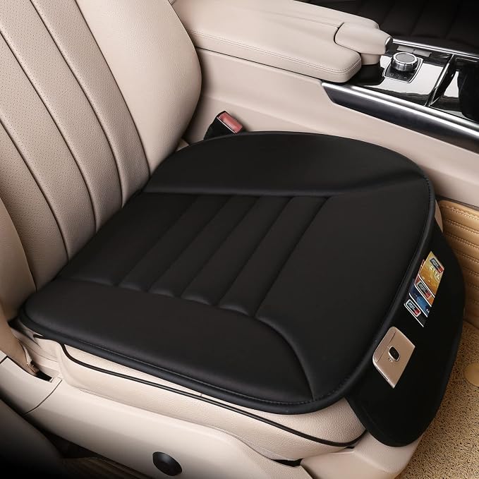 Lofty Aim Car Seat Cushion for Driving, Memory Foam Driver Seat Cushion | Car Seat Cushion for Long Driving, Automotive Seat Cushion for Pain Relief, Car Seat Pillow Fits Most Vehicles, Office, Black - Image 2