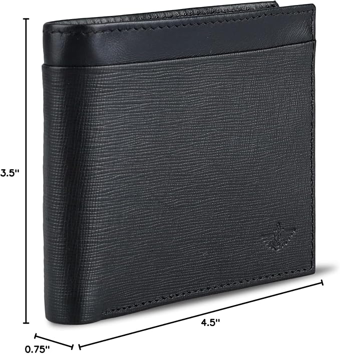 Dockers Men's Bifold Leather Wallet - Thin Slimfold RFID Blocking Security Smart Extra Capacity - Image 7