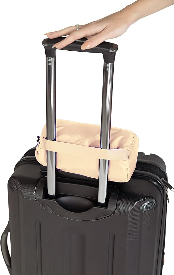 BlueHills Ultra Compact and Compact Light Travel Blankets for Two Value Pack Set of 2 – Airplane Travel Essentials Soft Flight Trips Throw in Portable Cases for Car Plane Travel Gifts – Beige - Image 4