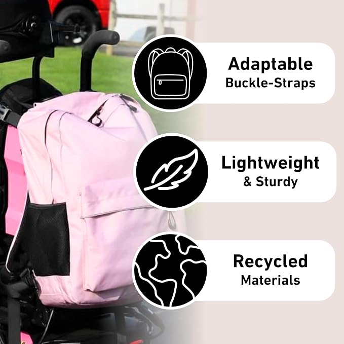 Fenrici Adaptive Backpack for Girls, Boys for All Abilities and Ages; Wheelchair Backpack with Adaptive Design; Perfect for Travel, School, and Everyday Adventure, Cool Pink - Image 5