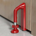 Portable Door Lock Travel Security, Red Anti-Theft Stopper | 202g lightweight, fits inward-swinging doors, tool-free install, aluminum, for hotels, Airbnbs, dorms, apartments by Elfthloo