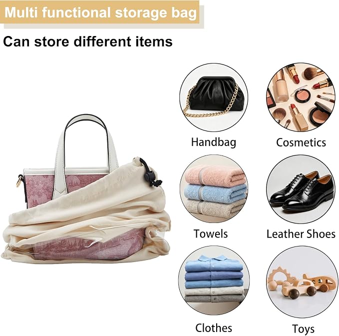 4 Pcs Shoe Bags for Travel with Clear TPU Window & Drawstring Closure | 13.8"x17.7" Fits Most Shoes, Dust Resistant, Washable & Reusable, Travel Shoe Storage Bags for Men & Women - Image 7