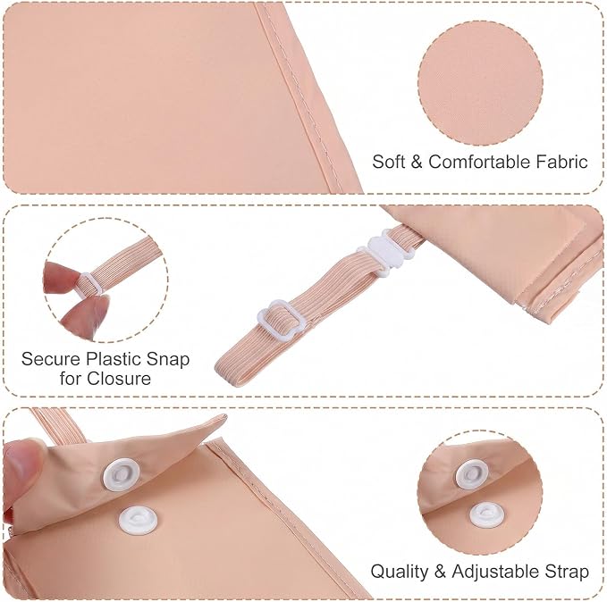 RFID Blocking Hidden Bra Wallet, Travel Money Pouch With Adjustable Strap, Money Belt for Travel Women Hidden, Secret Pocket for Valuables(Pink) - Image 3