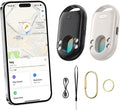 TECKNET [MFi Certified] Air Tracker Tags, Rechargeable Bluetooth Tracker | 3-in-1 Find My Tracker 2 Pack (iOS Only), 100dB Alarm & IR Lens Finder, IP67 Waterproof, Item Locator for Key Luggage Wallet by Tecknet