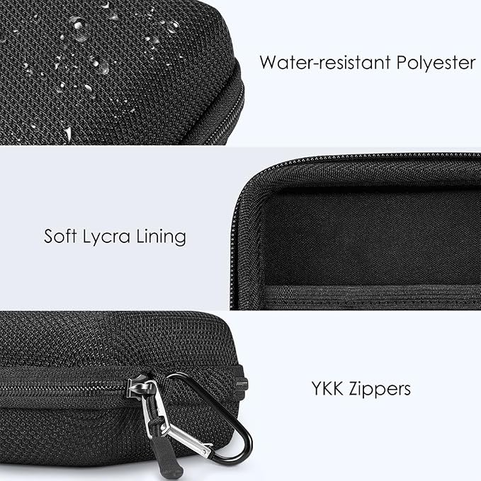 FINPAC Charger Case for MacBook, Small Electronic Organizer Pouch Bag | Portable Travel Storage for MacBook Power Adapter, Laptop Accessories, Magic Mouse, USB Drives, Gadgets, Black - Image 6