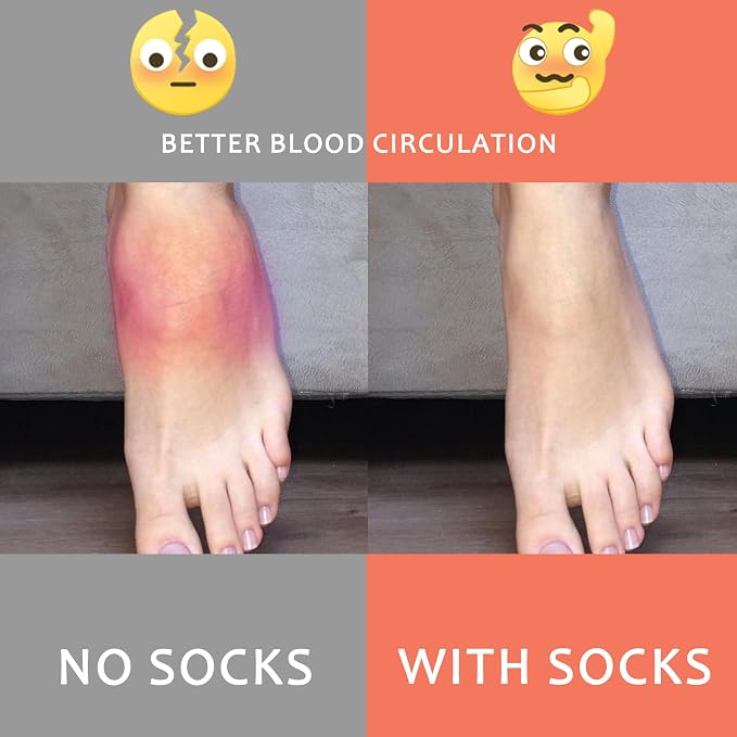 fenglaoda Compression Socks for Women Men Support Circulation 6 Pairs Socks For Nurse, Travel, Flight - Image 3