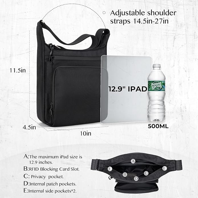 Sling Backpack Anti theft Crossbody Shoulder Bag for Men and Women Travel Work - Image 5