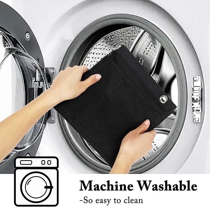 Fammart Mesh Shower Caddy Hanging, Quick-Drying Shower Organizer with 7 Pockets, Portable Bathroom Organizers and Storage for Shampoo, Soap, Loofah, Travel, and Cruise Essentials - Image 6