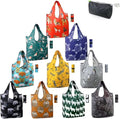 BeeGreen Animal Reusable Shopping Bags Grocery Totes 10 Pack with Zipper Carry Pouch Cute Shopper Bags XLarge Machine Washable Durable Gifts for Animal Lovers Women by BeeGreen