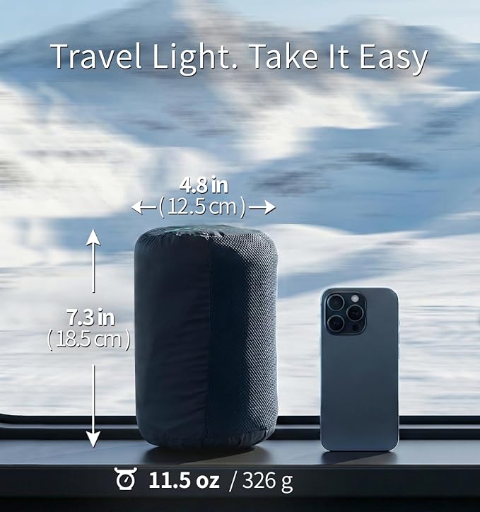 Travel Blanket Lightweight and Breathable, 67 x 48 Soft Airplane Blanket for Travelers, Foldable Camping Sheet with Stuff Sack for Train, Camp, Traveling (Teal) - Image 2
