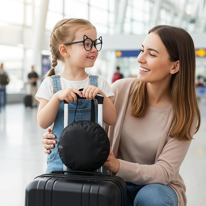 Travel Neck Pillow Bag, Compact Neck Carrying Bag Pillow Storage Bags Case Quick with Release Clasp Attaches to Luggage Backpack for Travel Airplane Train Journey - Image 4