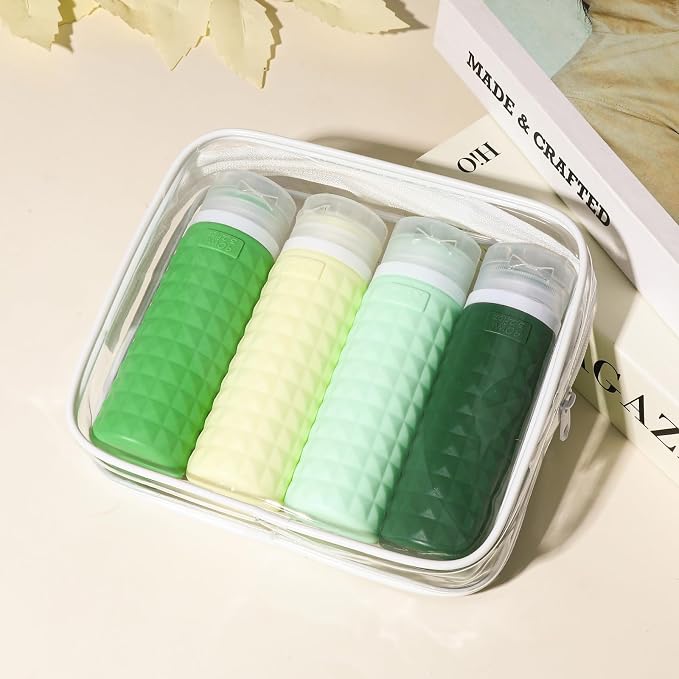 Travel Bottles for Toiletries, TSA Approved Travel Size Containers, Leak Proof Silicone Shampoo Bottles, Small Toiletry Containers with Clear Bag for Shampoo Conditioner Lotion - Image 9