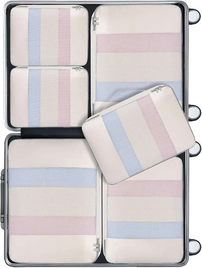 BAGAIL 6 Set/8 Set/10 Set Packing Cubes Various Sizes Packing Organizer for Travel Accessories Luggage Carry On Suitcase - Image 2