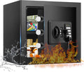 1.8 Cub Small Fire Safe for Home Use, Digital Security Safes Fireproof Waterproof with Combination Lcok and Removable Shelf, Anti-theft Fireproof Safe Box for Document Money Valuables by Unknown