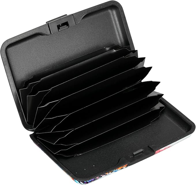 RFID Aluminum Wallet Credit Card Protector Case Holder for Men Women | Mini RFID Aluminum Wallet Credit Cards Holder Business Card Case Metal ID Case for Men Women - Image 2