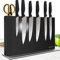 Magnetic Knife Block Without Knives—Black Stainless Steel Double-Sided Magnetic Knife Holder Stand with Strong Magnets, Knife Storage Organizer for Kitchen Counter top, 16 inch by Unknown