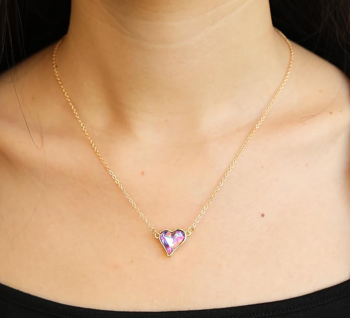 RZKING Golden Necklace for Women, Dainty Butterfly Heart Bow Rose Necklace, Gifts for Best Friend Sister Mom Girlfriend, Graduation Chritmas Birthday Anniversary Thank You Gifts - Image 6