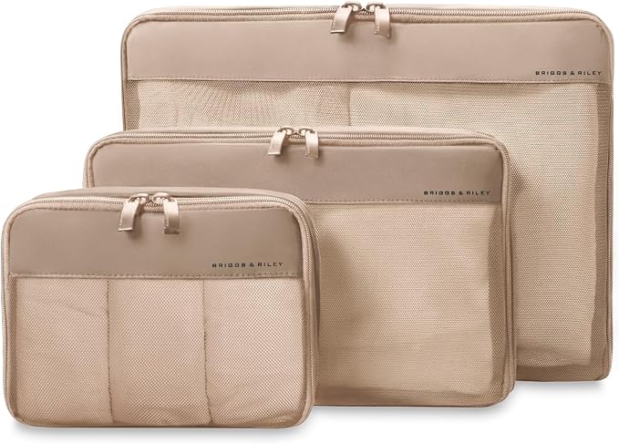 Briggs & Riley Travel Essentials Check In Compression Packing Cube Set, Tan by Unknown