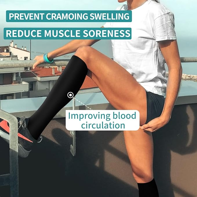 Compression Socks for Women & Men Circulation(6 pairs)-Graduated Supports Socks for Running, Athletic Sports - Image 4
