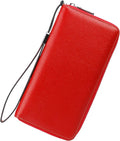Small Compact Women Wallet RFID Blocking Genuine Leather Bifold Purse with ID Windows by Lavemi