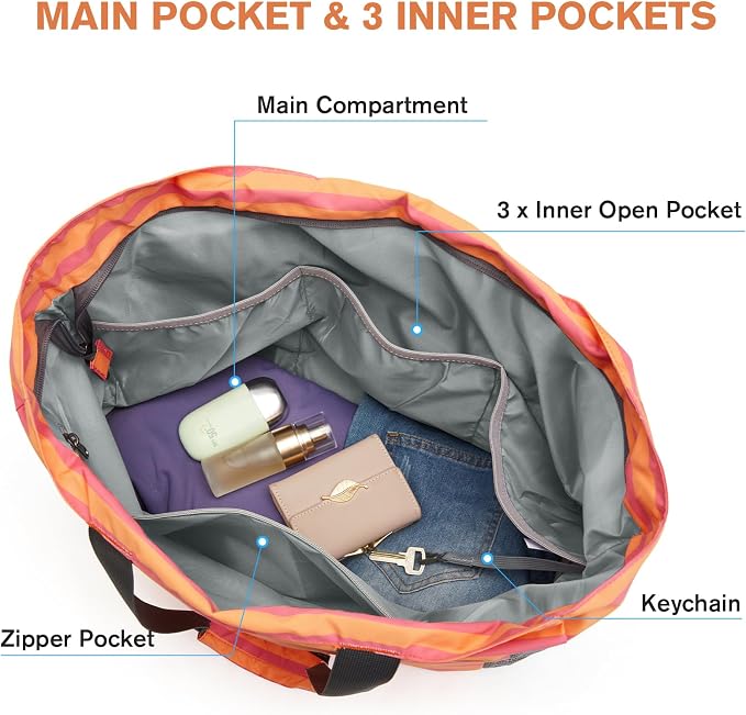 G4Free Beach Bag, Waterproof Sandproof Beach Tote Bag, Large Capacity Foldable for Women - Image 5