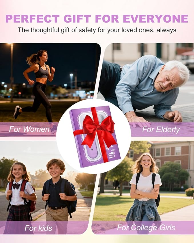 Personal Safety Alarm for Women - Waterproof Rechargeable Security Alarm - 140dB Extra Loud Siren with SOS Strobe Light - Self Defense Keychain for Women Girls Teens Seniors - Image 6