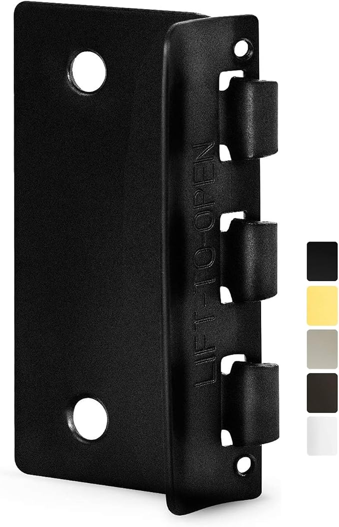 Jack N’ Drill Flip Action Door Lock (6 Pack)- Reversible Privacy Door Locks with Anti Lockout Screw for Child Proofing and Home Defense, Easy to Install and Durable Lock for Interior Swing-in Doors by JD+Jack+N%27Drill