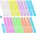 21 Pcs Travel Toothbrush Holders,Plastic Toothbrush Case,7 Colors | Breathable Portable Toothbrush Container Storage Dust-Proof Toothbrush Holders for Travel Home Camping School Business by Unknown