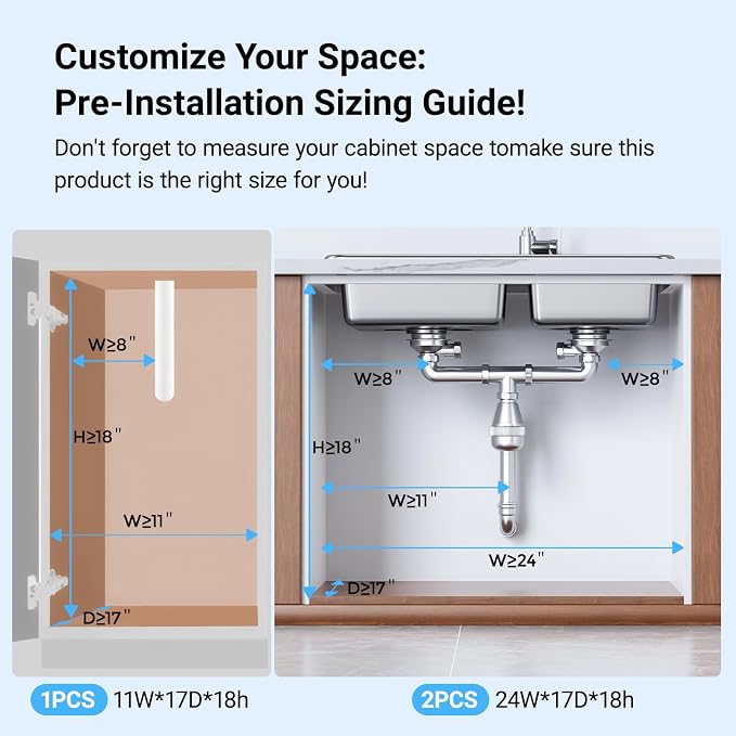 TISTAYA Under Sink Organizer, Metal Under Sink Organizers and Storage, Slide Out Pull Out Cabinet Organizer for Kitchen, Bathroom, Pantry, Laundry, Study, Black - Image 2