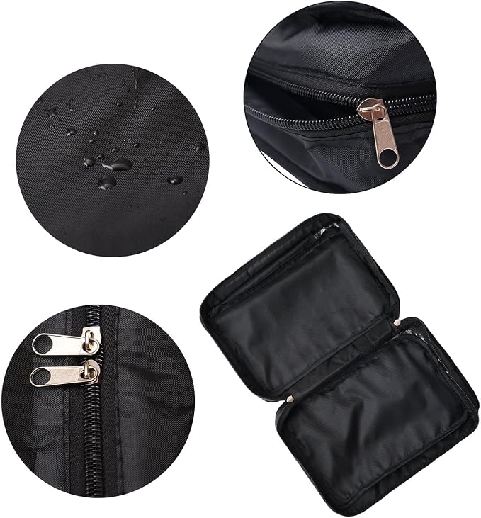 All-Purpose Household Travel Organizer Accessory Toiletry Cosmetics Makeup Hanging Shaving kit Bag-Black - Image 3