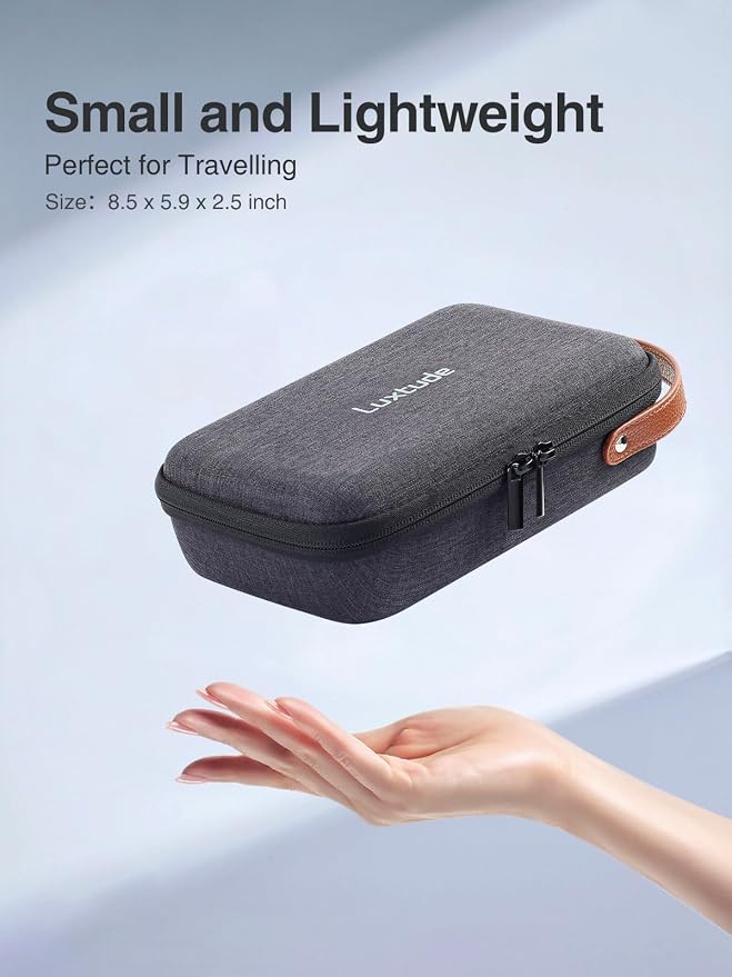 Tech Organizer Travel Case, Portable Electronics Organizer | Hard Shell Zipper Case for Charging Cables, Power Banks and Other Travel Essentials (External Size 8.5 x 5.9 x 2.5 Inch) - Image 8