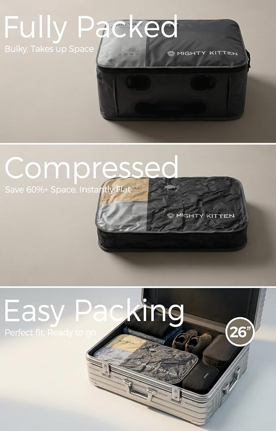 IKYWT Vacuum Storage Bag Kit with Pump, 41L Compression Bag for Home Organization & Long Trips, Vacuum Seal Storage for Luggage & Seasonal Storage (1-Pack) - Image 6
