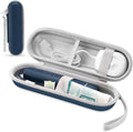 Toothbrush Travel Case for Oral B/Oral-B Pro 1000 1500 5000 7000 & Philips Sonicare 4100 1100 5300 5100 6100/iO Electric Toothbrush, Hard Protective Storage Bag (Deep blue) by TYSORETY