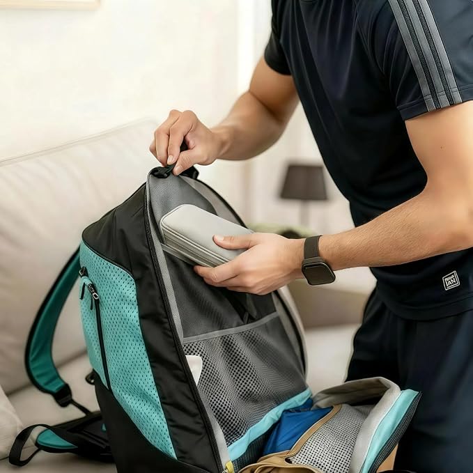 Portable Waterproof Double Layers All-in-One Storage Bag, Travel Cord Organizer，Electronics Accessories Organizer Pouch Bag for Accessories,Charger, USB Cable, Gadget (grey) - Image 9