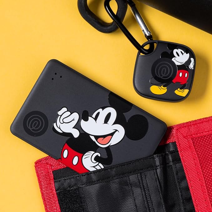 Life360 Tile Starter Pack - Mickey Mouse - Bluetooth Trackers and Item Finders for Keys, Wallets & More. Both iOS and Android Compatible. Phone Finder. 2-Pack (Black Mate/Slim) - Image 2