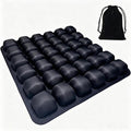 Inflatable Airplane Seat Cushion No Pump for Long Flights Travel | Pressure-relieving inflatable seat cushion, press-inflate, foldable portable for long flights, office and car use by Abilazac