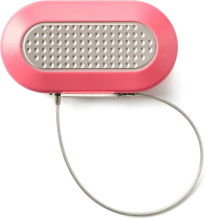 Master Lock Pink Portable Small Lock Box, Set Your Own Lock Combination Portable Safe, Personal Travel Safe for Phone, Passport, Money, ‎5900DPNK - Image 2